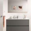 Mobile bagno moderno sospeso in legno cm 100 Noja